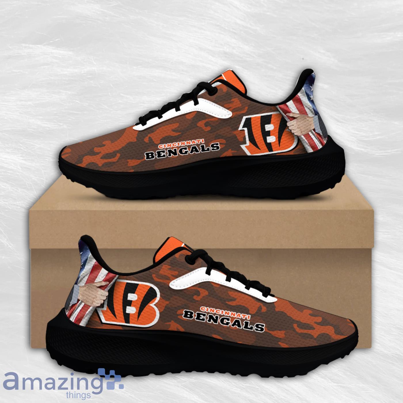 Cincinnati Bengals Air Mesh Running Shoes Special Gift For Men And Women Fans Product Photo 2