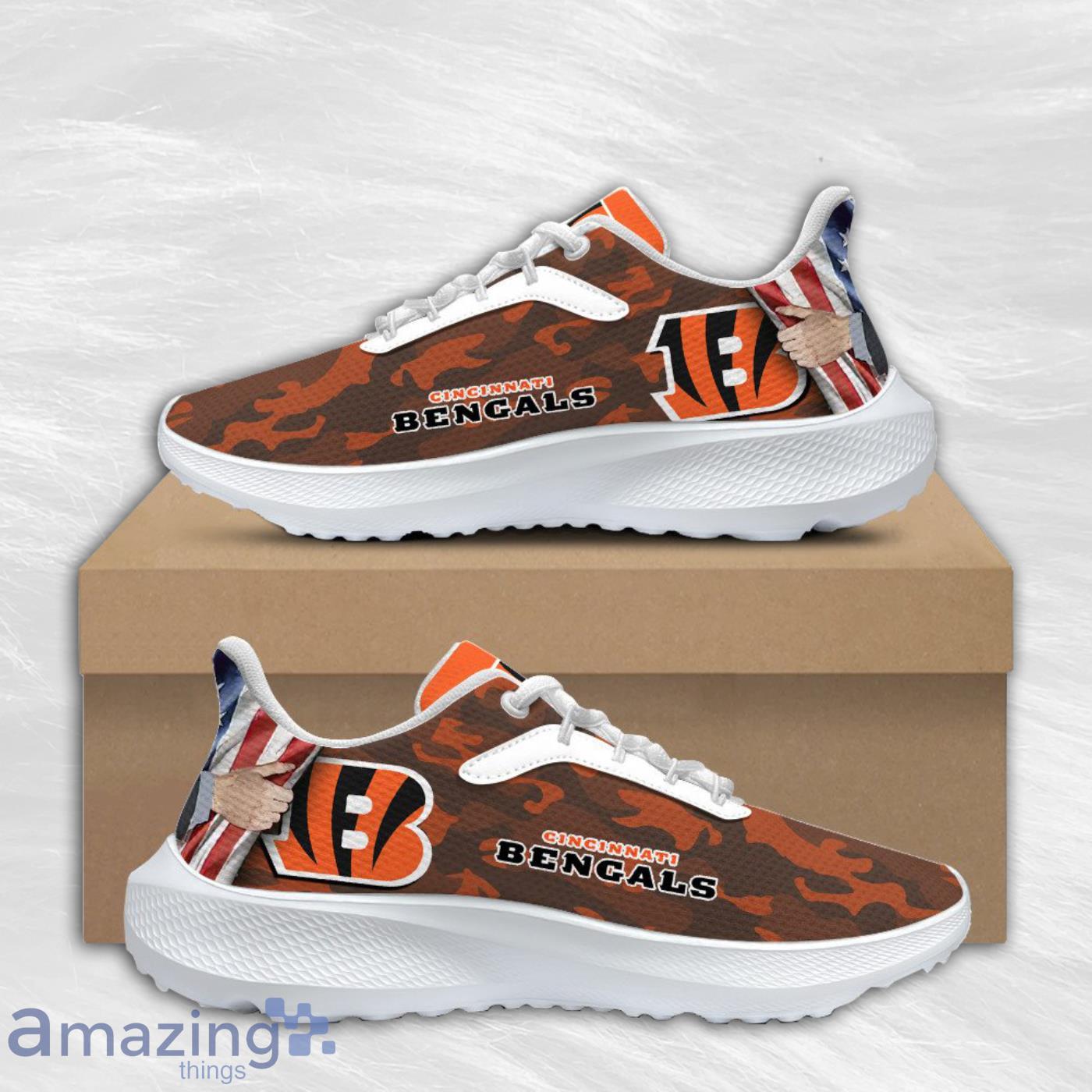 Cincinnati Bengals Air Mesh Running Shoes Special Gift For Men And Women Fans Product Photo 1