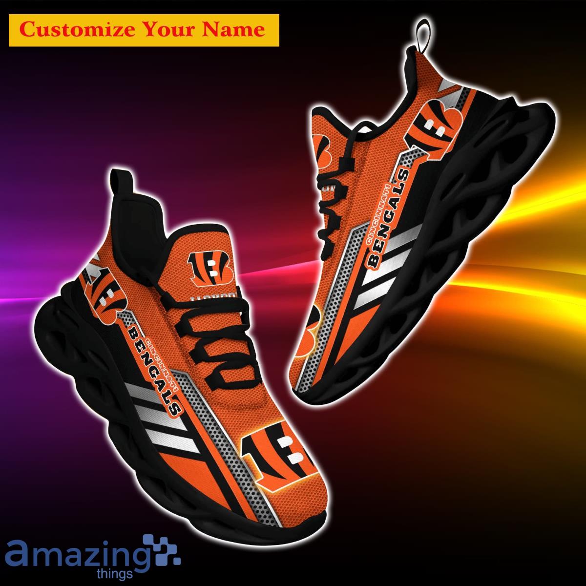 NFL Football Fan Cincinnati Bengals Custom Name Max Soul