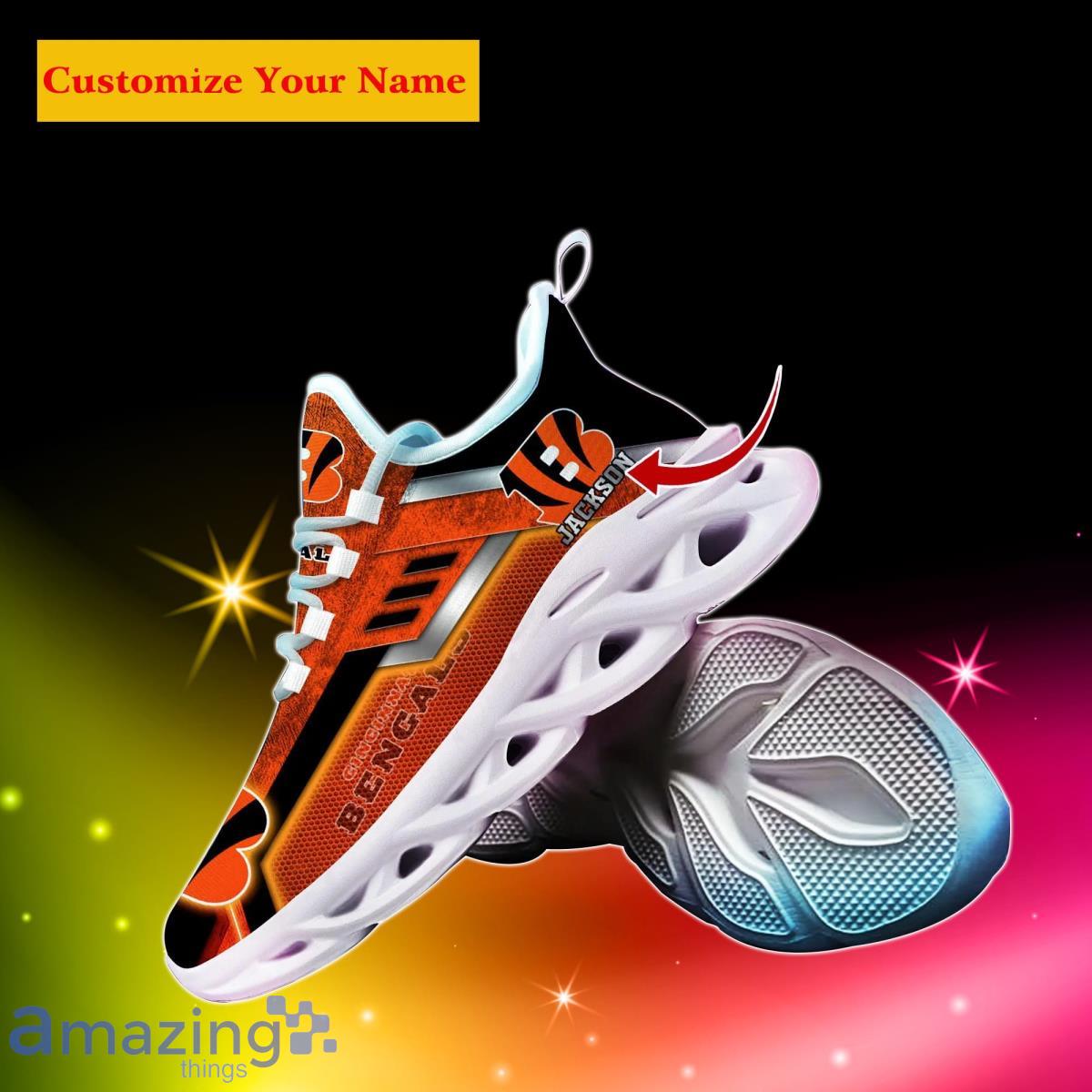 Cincinnati Bengals NFL Custom Name Angle Wings Max Soul Shoes For Men Women