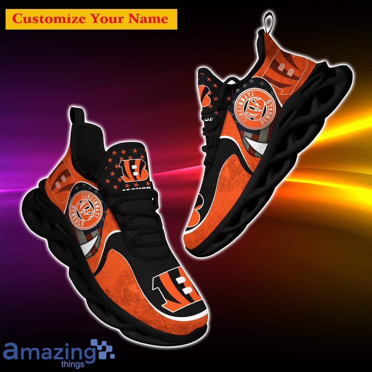 Men Women Running Shoes Customize Cincinnati Bengals NFL Fans