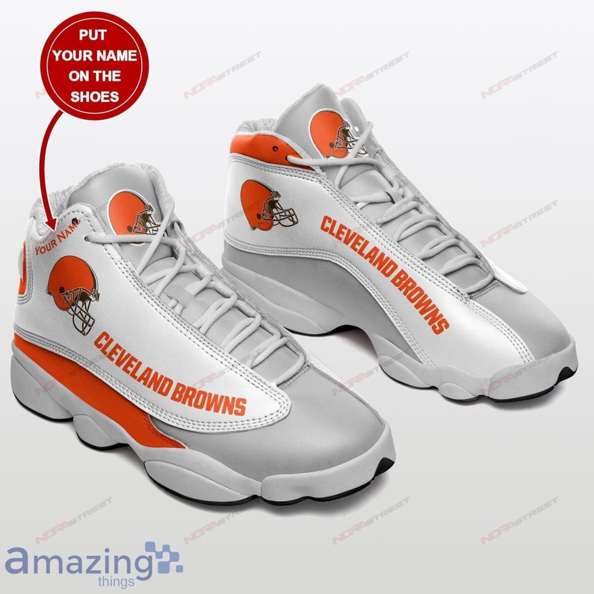 Cleveland Browns Air Jordan 13 Shoes Personalized Name