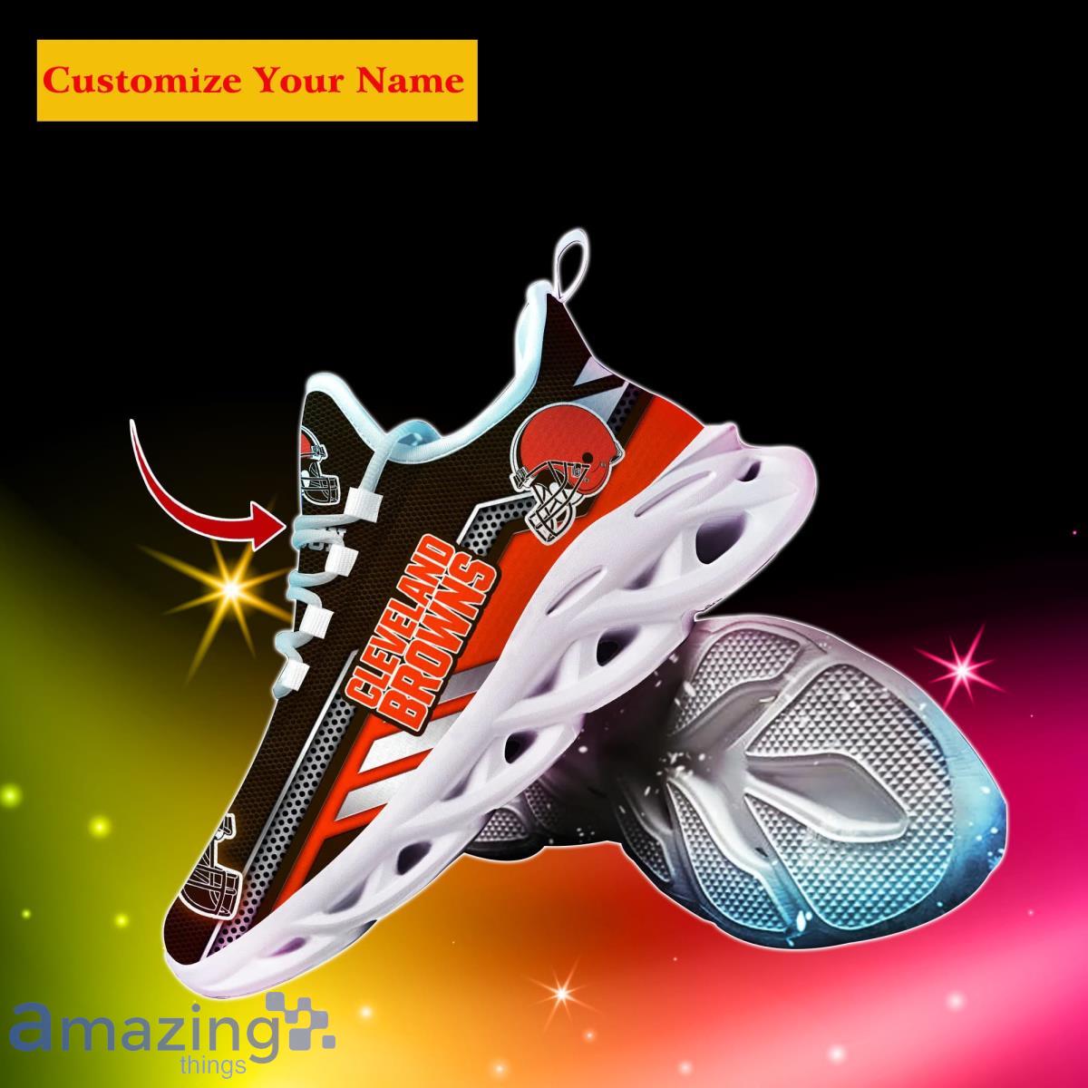 Cleveland Browns NFL Custom Name Max Soul Shoes Bet Gift For Men Women Fans