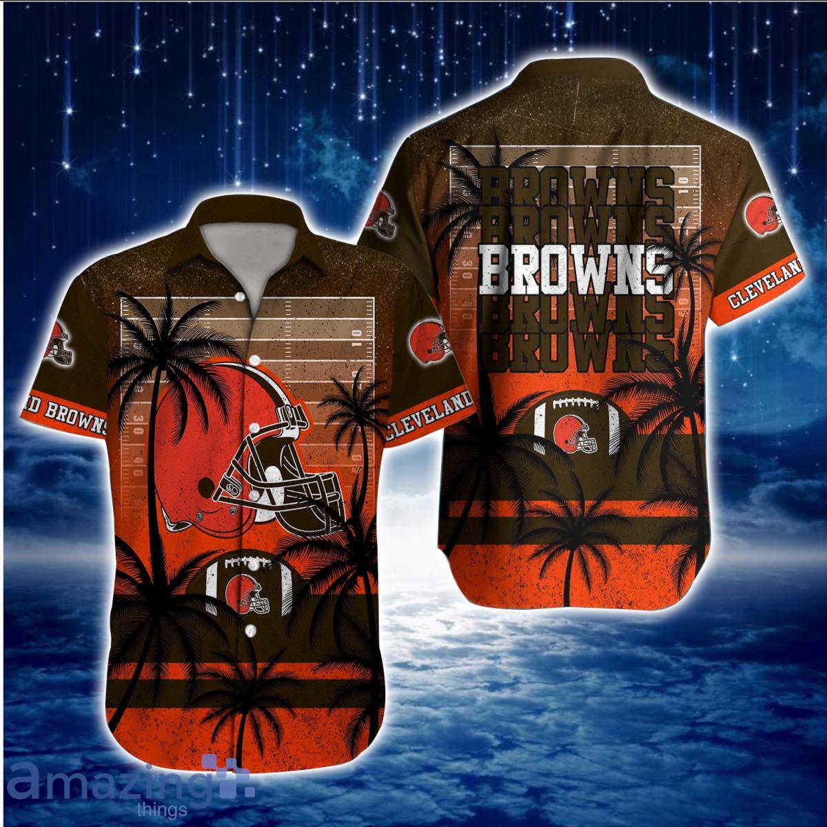 Cleveland Browns NFL Hawaiian Shirt Aloha Shirt For Men Women Fans Product Photo 1