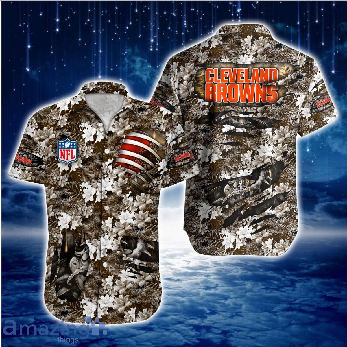 Cleveland Browns NFL Hawaiian Shirt Aloha Shirt Great Gift For Fans Product Photo 1