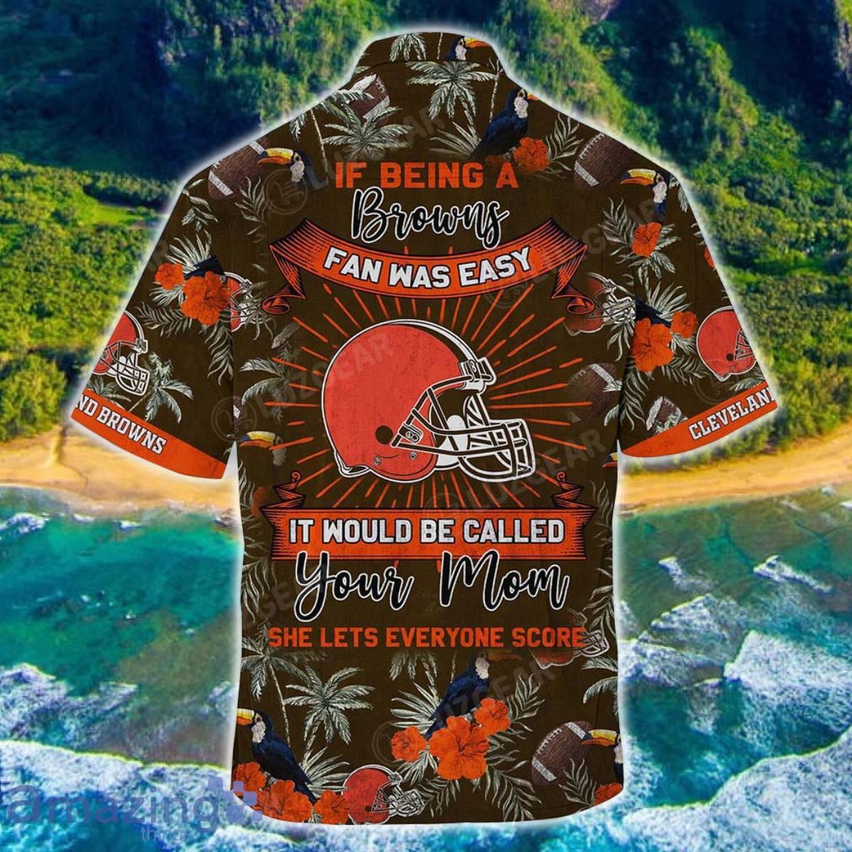 Cleveland Browns NFL Hawaiian Shirt Beach Shirt This For Summer Mom Lets  Everyone Score