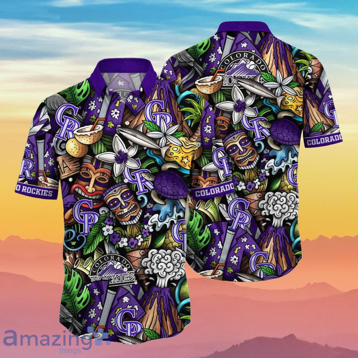 Colorado Rockies MLB Flower Hawaiian Best Gift Idea For Fans Product Photo 1