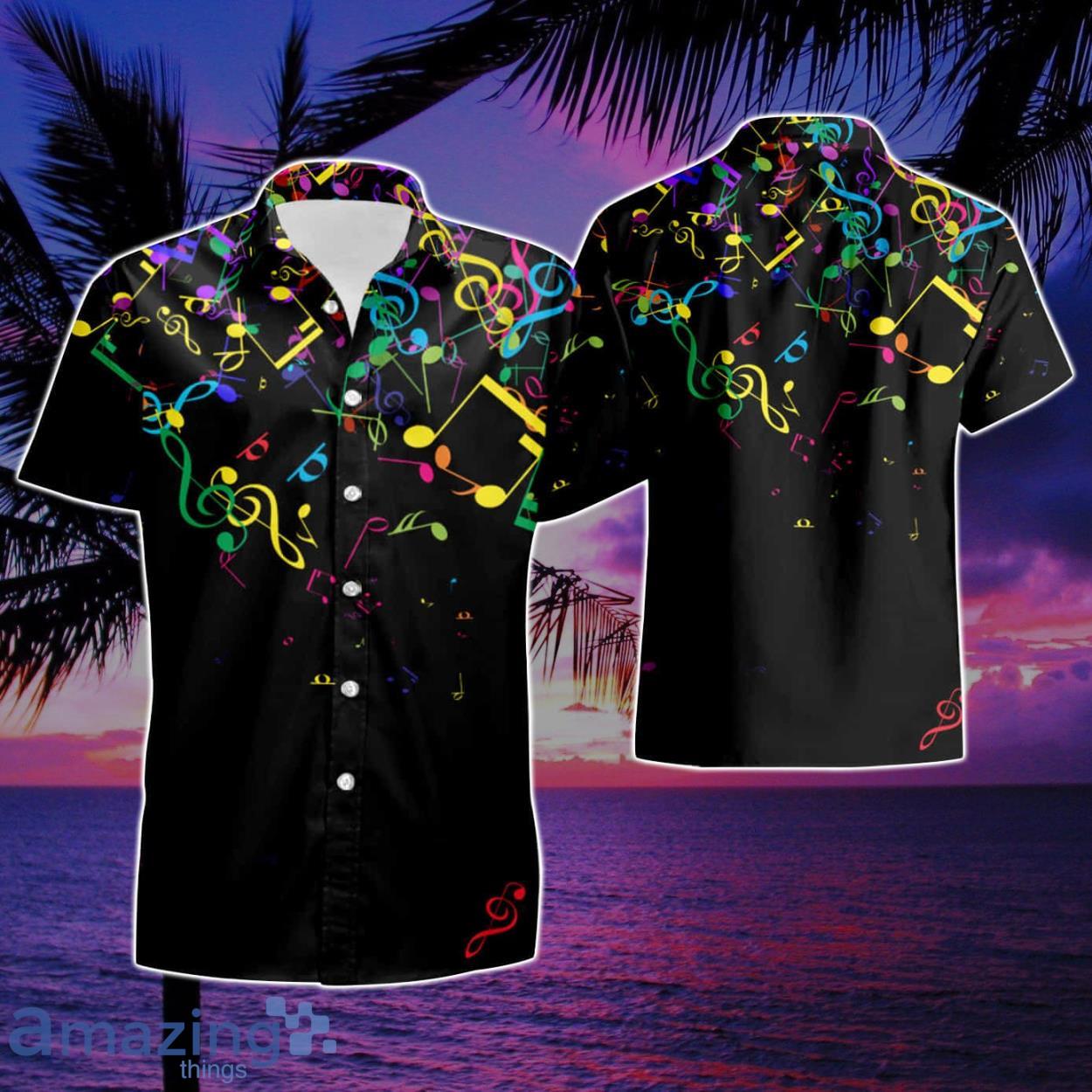 Colorful Music Summer Beach Hawaiian Shirt And Short Product Photo 1
