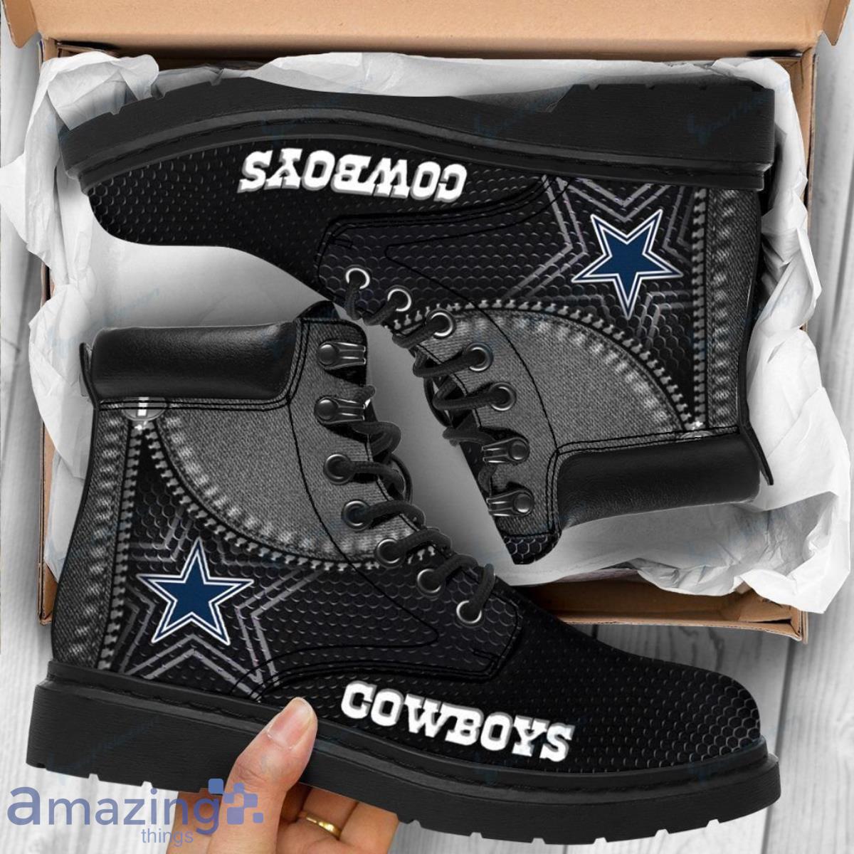 Dallas Cowboys Cowboys Football Team Leather Boots Best Gift For Real Fans Product Photo 1