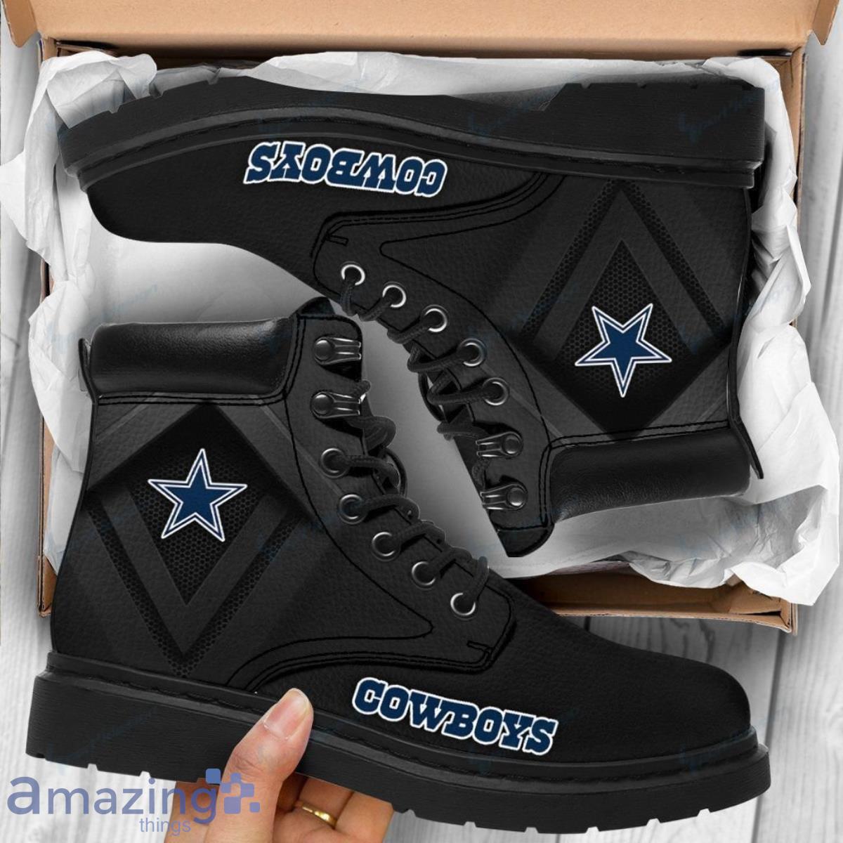 Dallas Cowboys Cowboys Football Team Leather Boots For Men Women Great Gift For Real Fans Product Photo 1