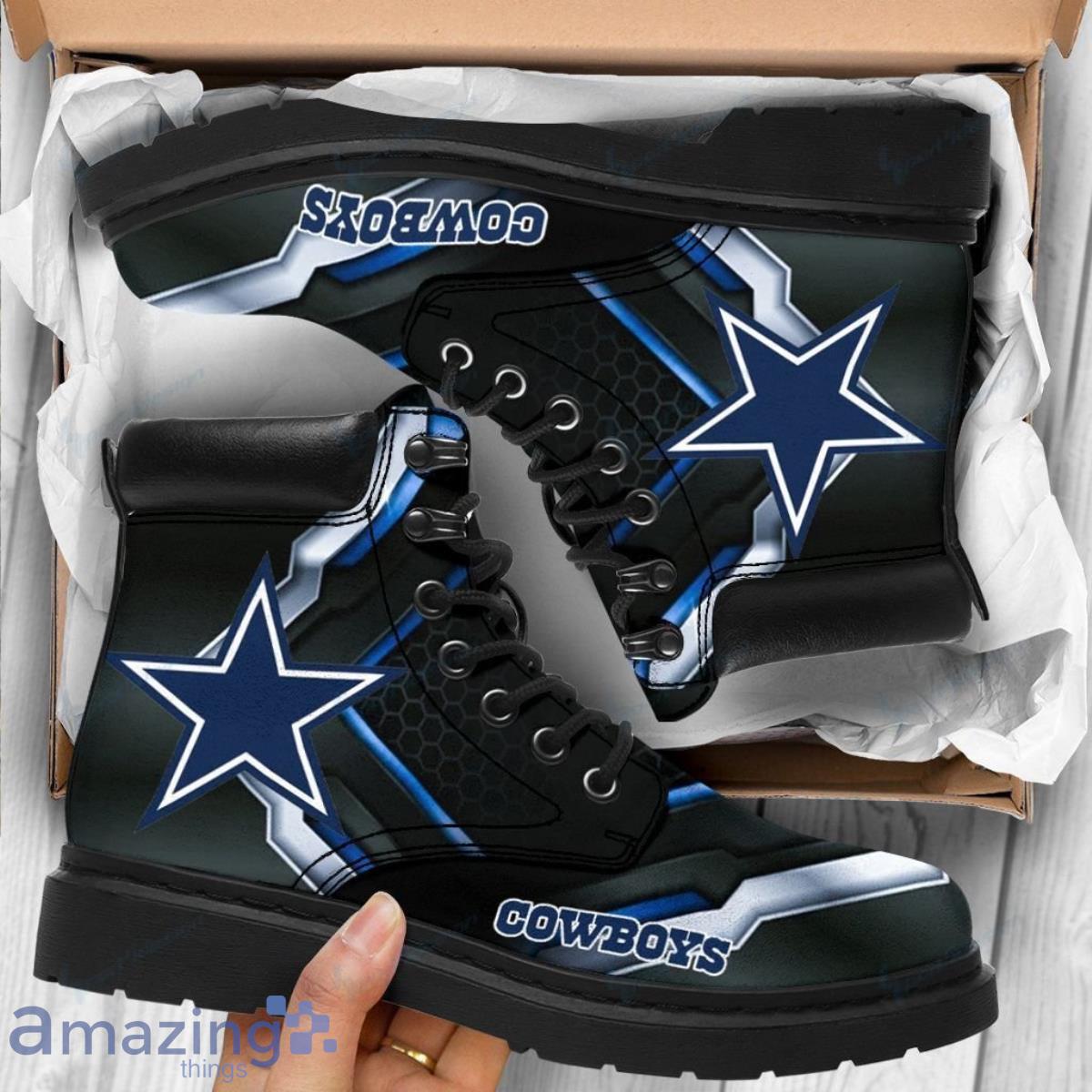 Dallas Cowboys Football Team Leather Boots Unique Gift For Men And Women  Fans