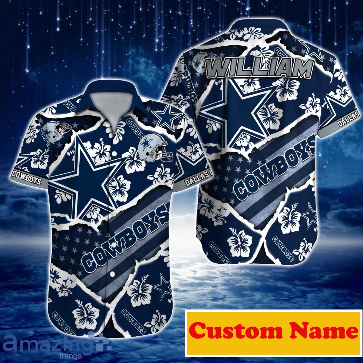 Dallas Cowboys NFL Custom Name Hawaiian Shirt For Men Women Gift