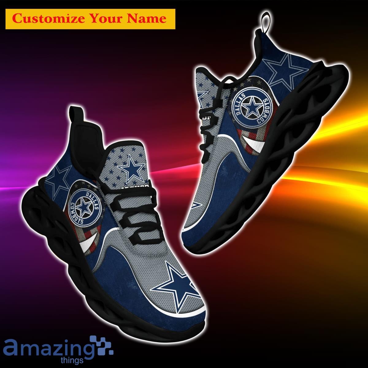 Dallas Cowboys NFL Custom Name Angle Wings Max Soul Shoes Trending Item -  YesItCustom