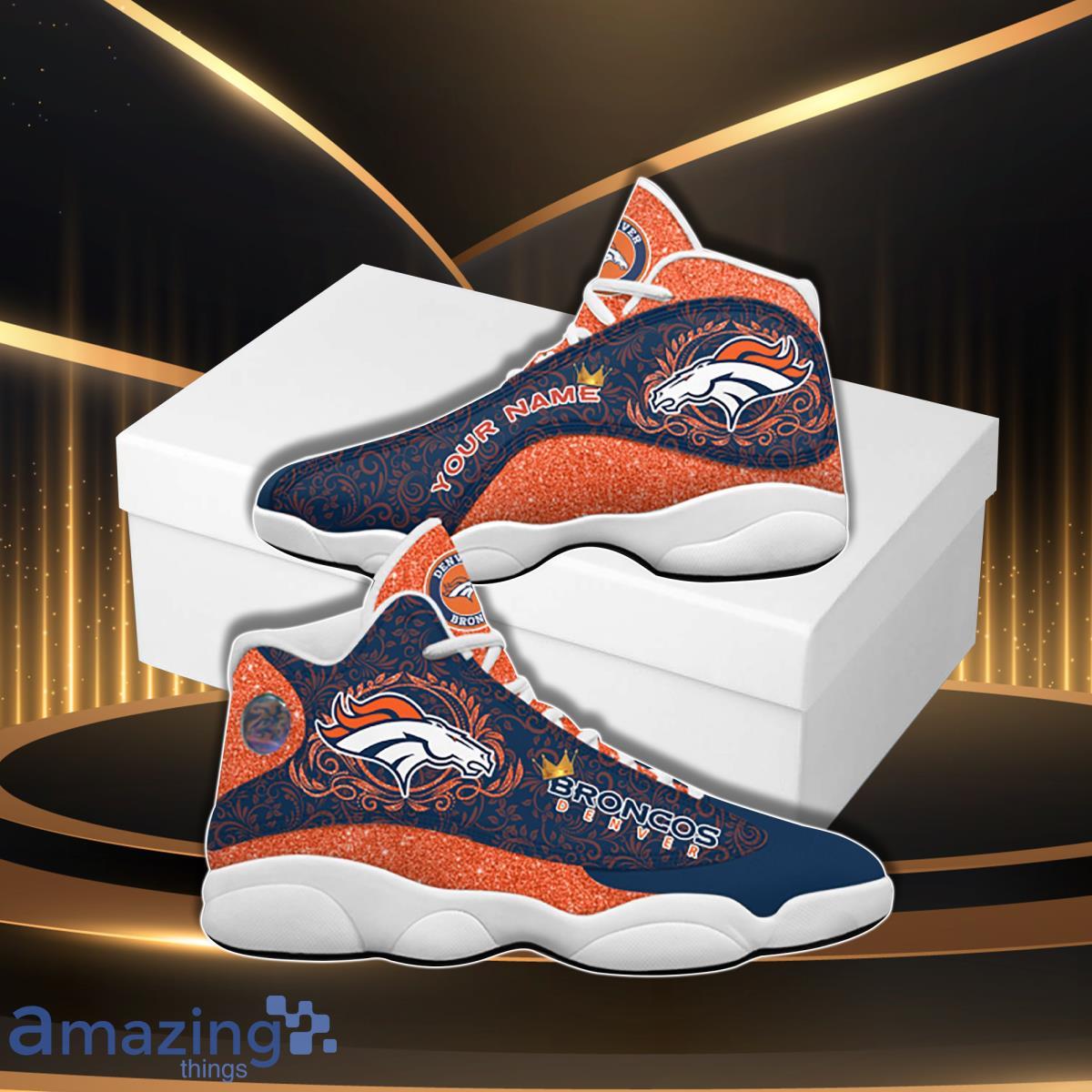 Denver Broncos Air Jordan 13 Sneakers Shoes