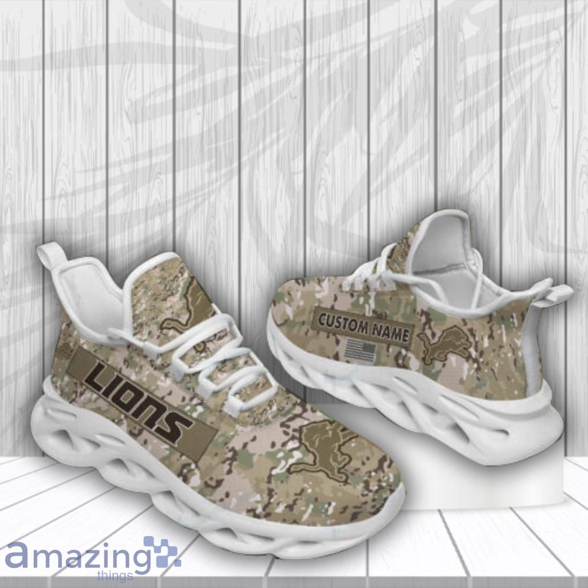 Detroit Lions Football Team Max Soul Shoes Custom Name Running Sneakers Product Photo 1