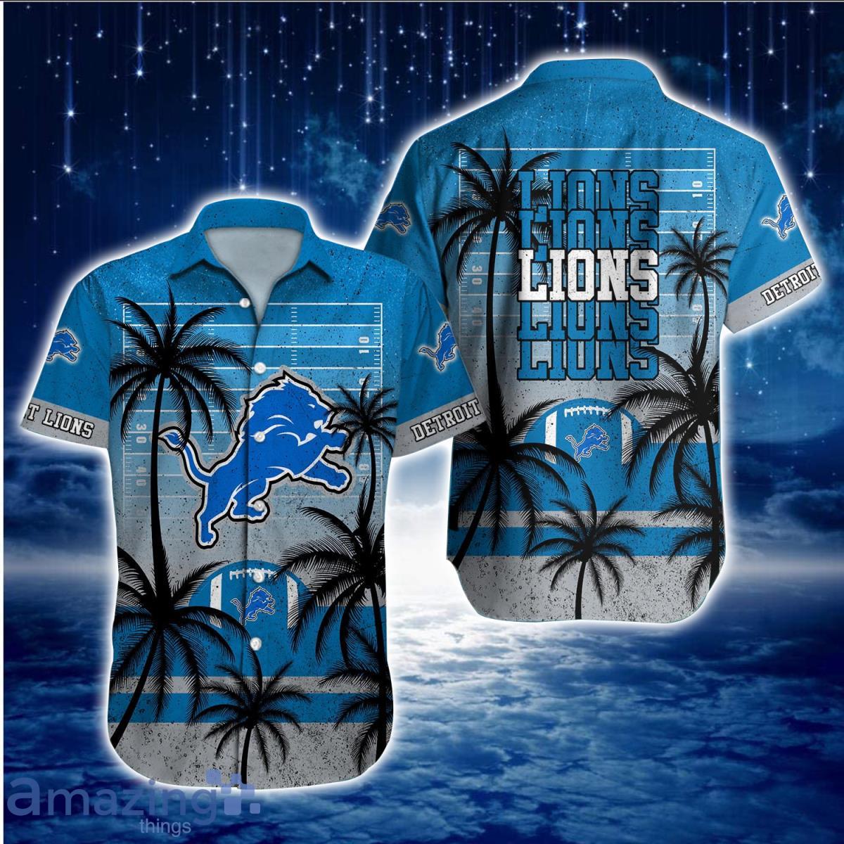 Detroit Lions NFL Hawaiian Shirt Aloha Shirt For Men Women Fans Product Photo 1