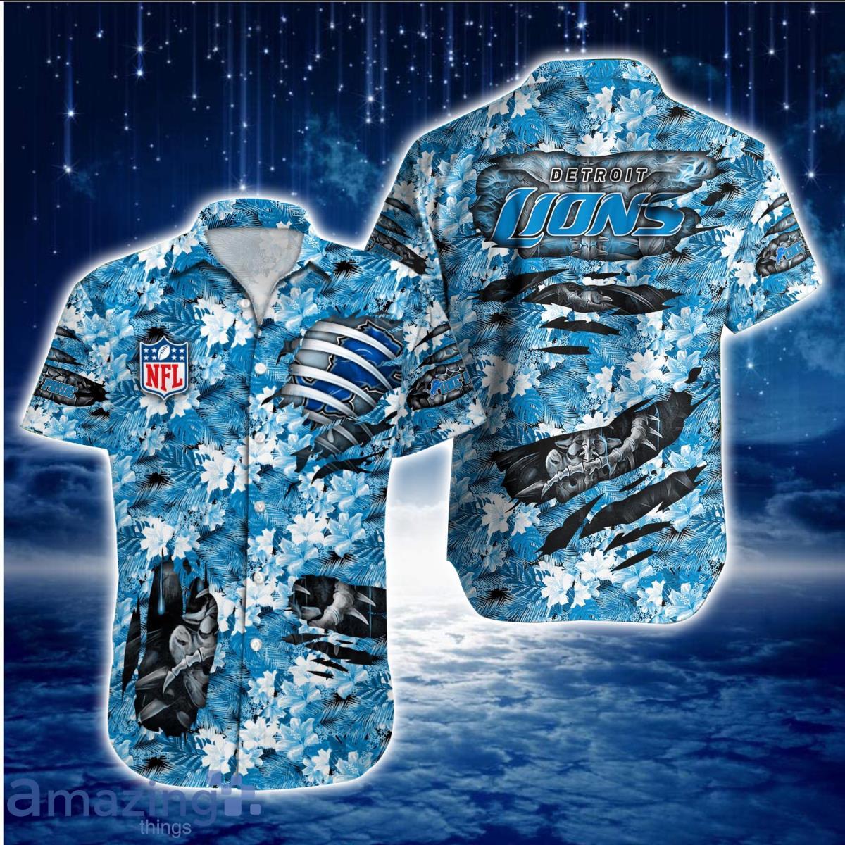 Detroit Lions NFL Hawaiian Shirt Aloha Shirt Great Gift For Fans Product Photo 1