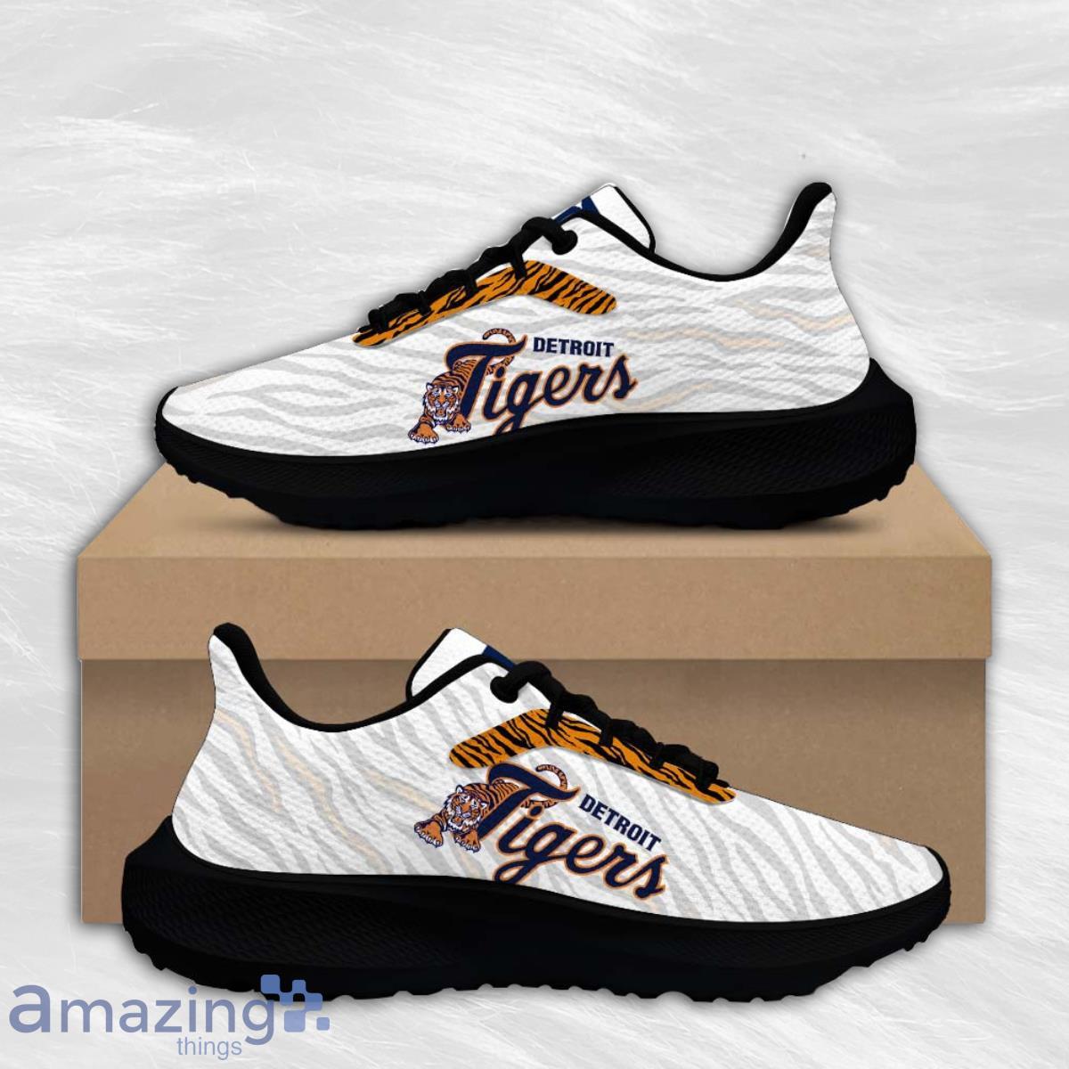 Detroit Tigers Football Air Mesh Running Shoes Sport Team For Men And Women  Fans