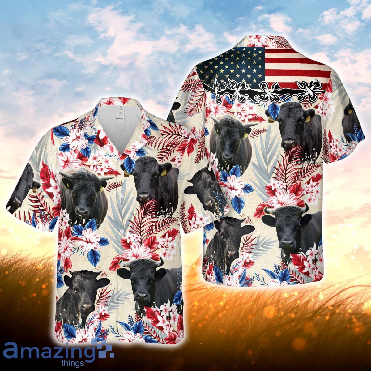 Dexter Pattern US FLAG Hawaiian Shirt For Men Women Product Photo 1