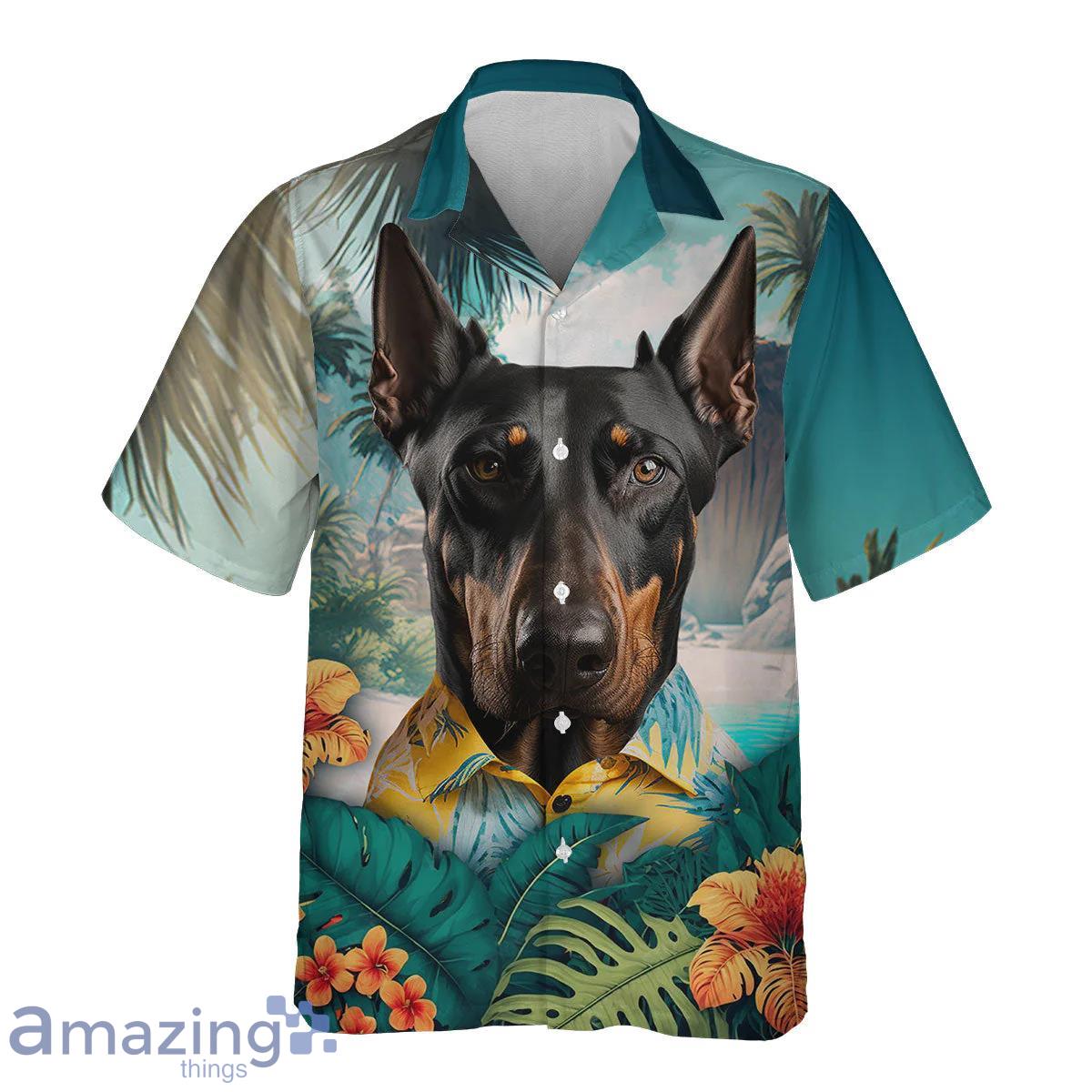 Doberman Pinscher All Print 3D Hawaiian Shirt For Men Women image Doberman Pinscher All Print 3D Hawaiian Shirt For Men Women Product Photo 2