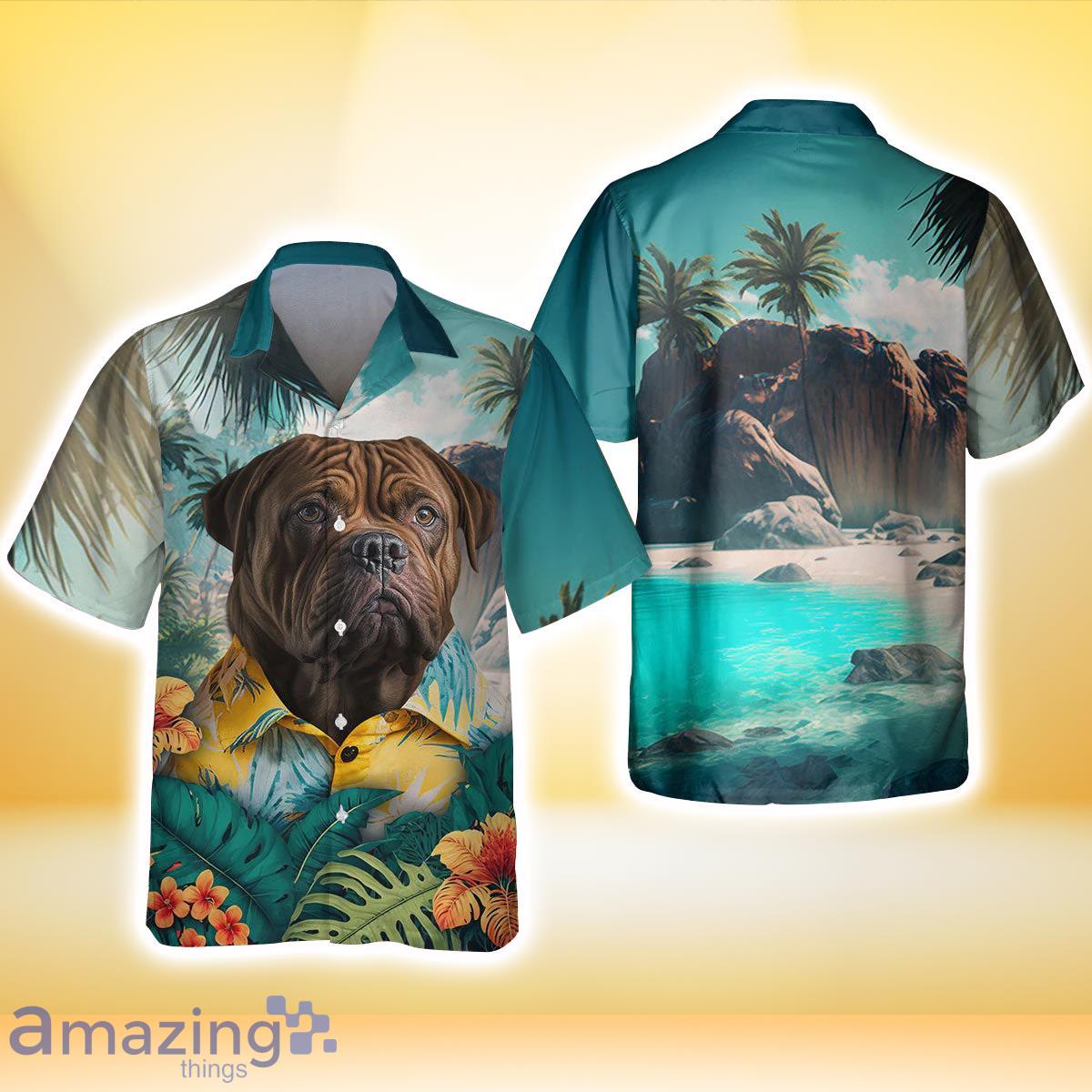 Dogue de Bordeaux All Print 3D Hawaiian Shirt For Men Women image Dogue de Bordeaux All Print 3D Hawaiian Shirt For Men Women Product Photo 3