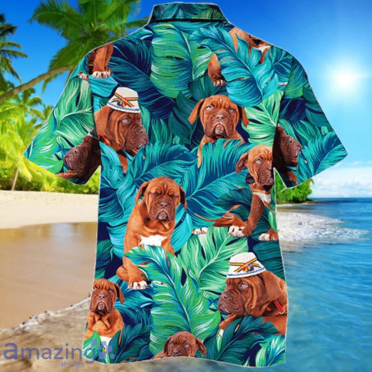 Dogue de Bordeaux Dog Lovers Hawaiian Shirt For Men And Women image Dogue de Bordeaux Dog Lovers Hawaiian Shirt For Men And Women Product Photo 2