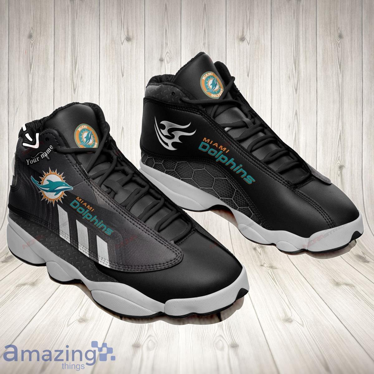 Miami Dolphins Air Jordan 13 Sneakers Shoes Custom Name Personalized Gifts