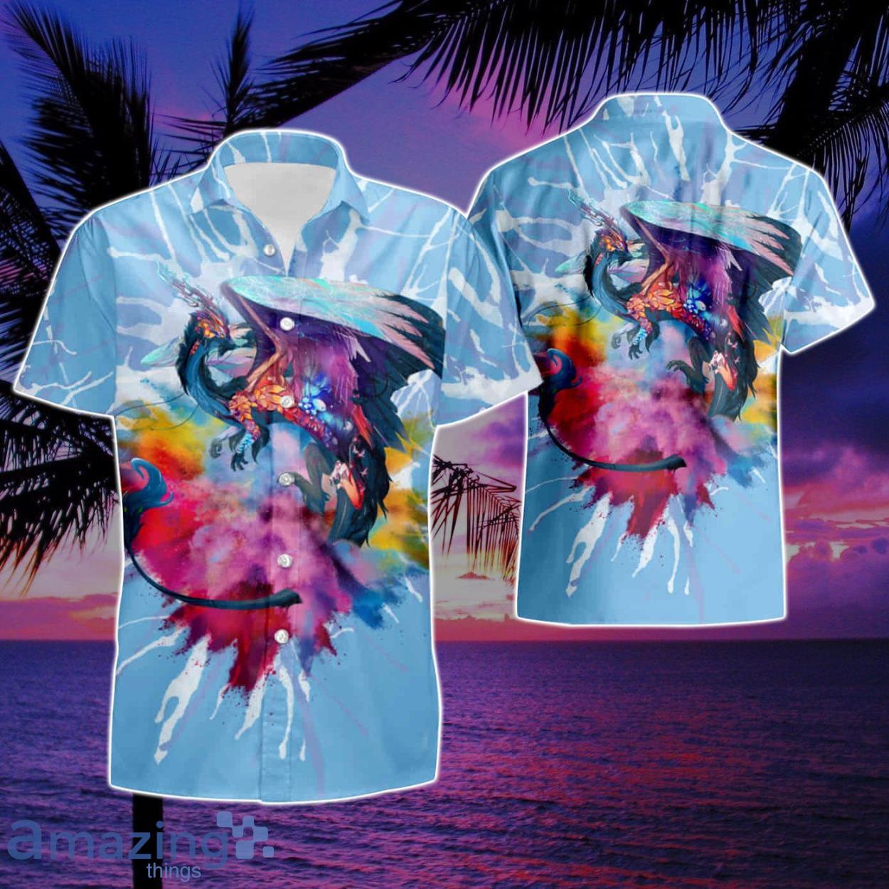 Dragon Summer Beach Hawaiian Shirt And Short Product Photo 1