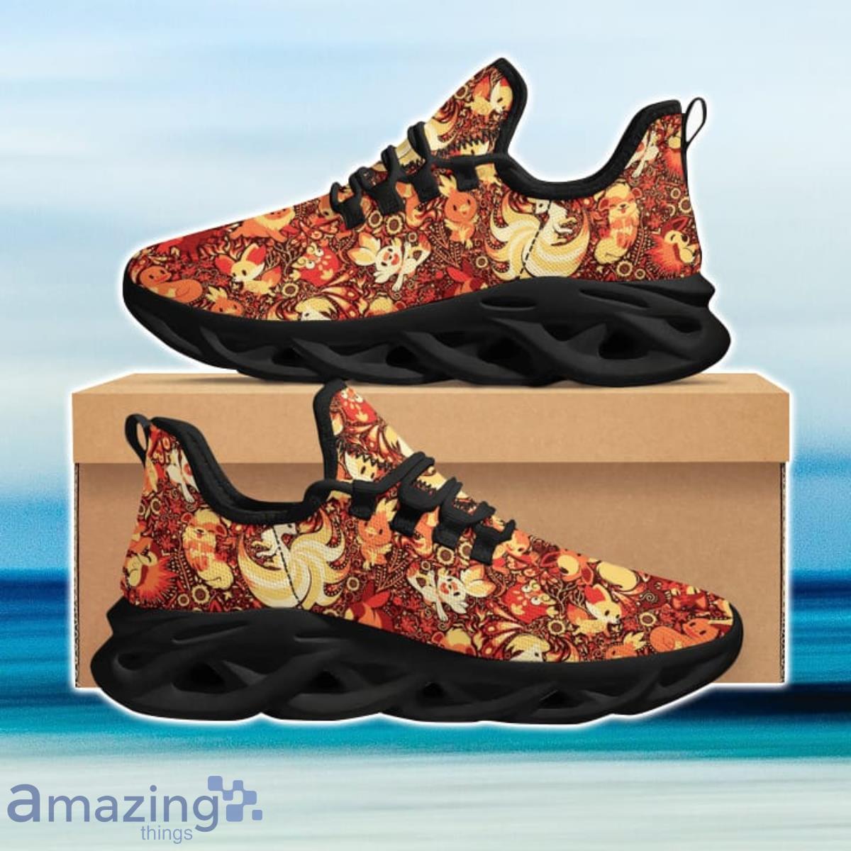 Eevee Pokemon Hawaii Floral Max Soul Shoes Sneaker For Men Women Product Photo 1