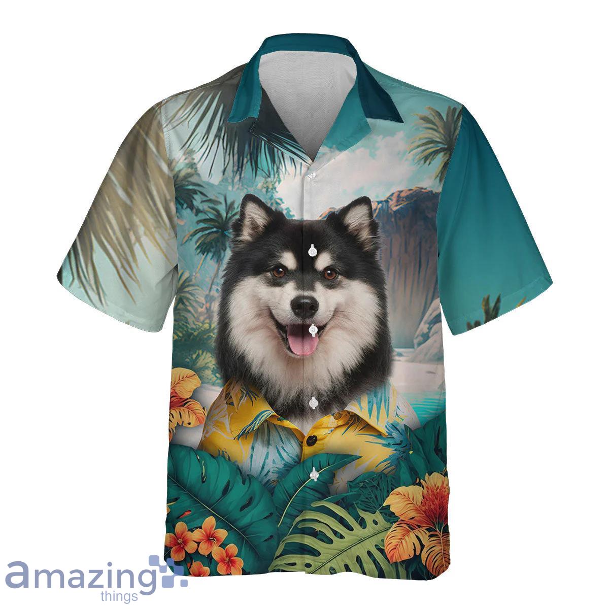 Finnish Lapphund All Print 3D Hawaiian Shirt Best Gift For Dog Lovers image Finnish Lapphund All Print 3D Hawaiian Shirt Best Gift For Dog Lovers Product Photo 2
