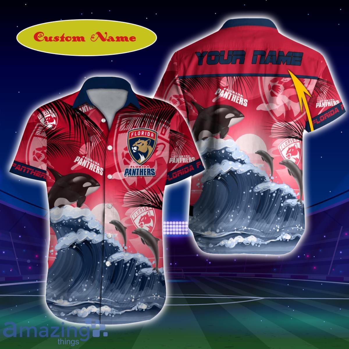 Florida Panthers NHL Custom Name Hawaiian Shirt For Men And Women Great Gift For Fans Product Photo 1