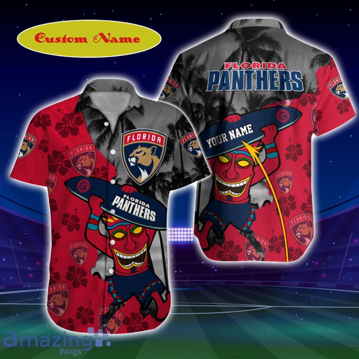 Florida Panthers NHL Custom Name Hawaiian Shirt For Men And Women Style Gift For Fans Product Photo 1