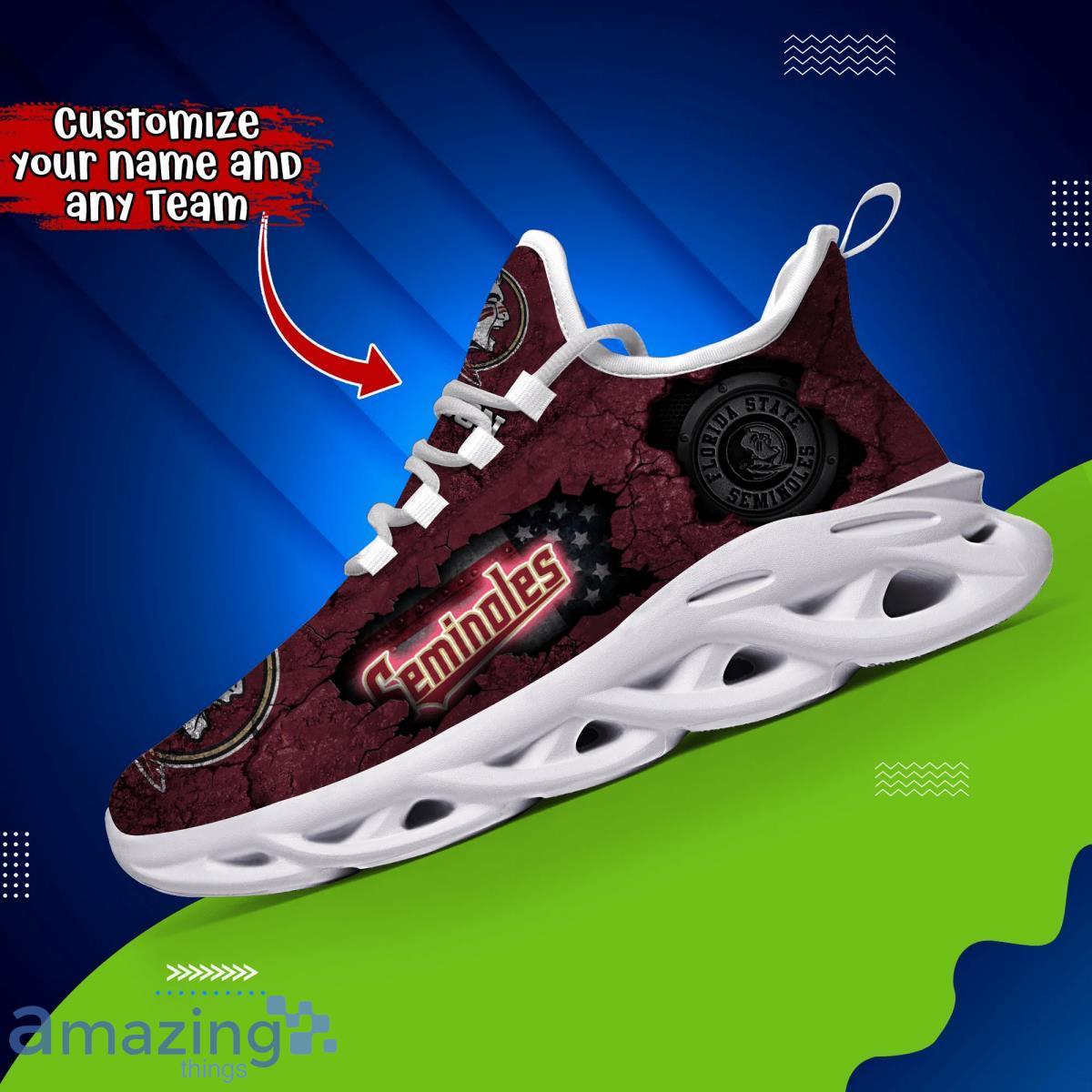 Florida State Seminoles NCAA2 Custom Name Max Soul Shoes Clunky Sneakers Great Gift For Fans image Florida State Seminoles NCAA2 Custom Name Max Soul Shoes Clunky Sneakers Great Gift For Fans Product Photo 4
