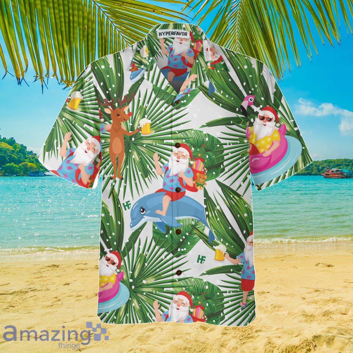 Tropical deals santa shirt