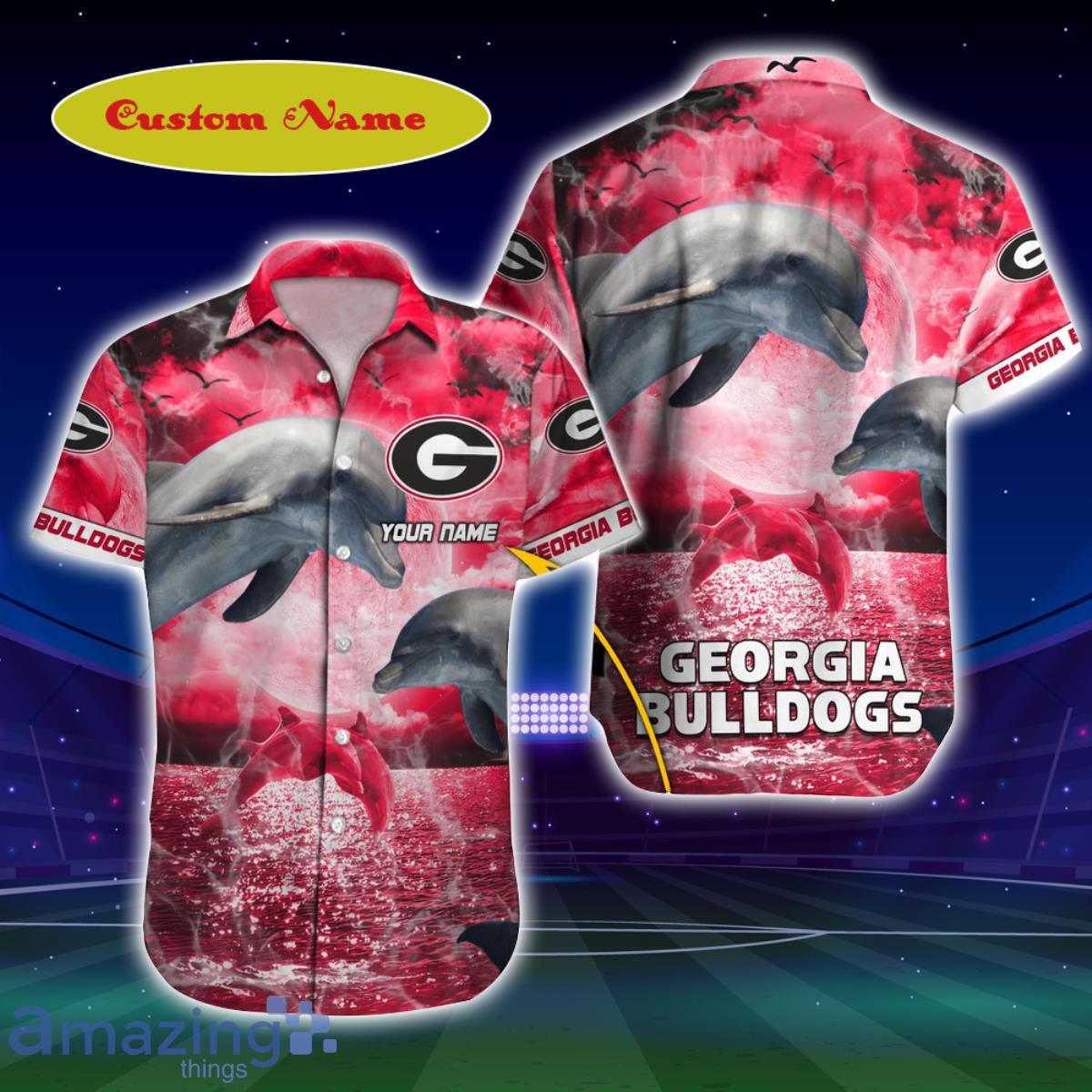 Georgia Bulldogs NCAA Custom Name Hawaiian Shirt Outfit - T-shirts Low Price