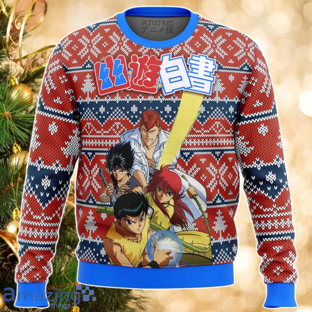Ghost Fighter Yu Yu Hakusho Alt Ugly Christmas Sweater Great Gift For Men Women Product Photo 1