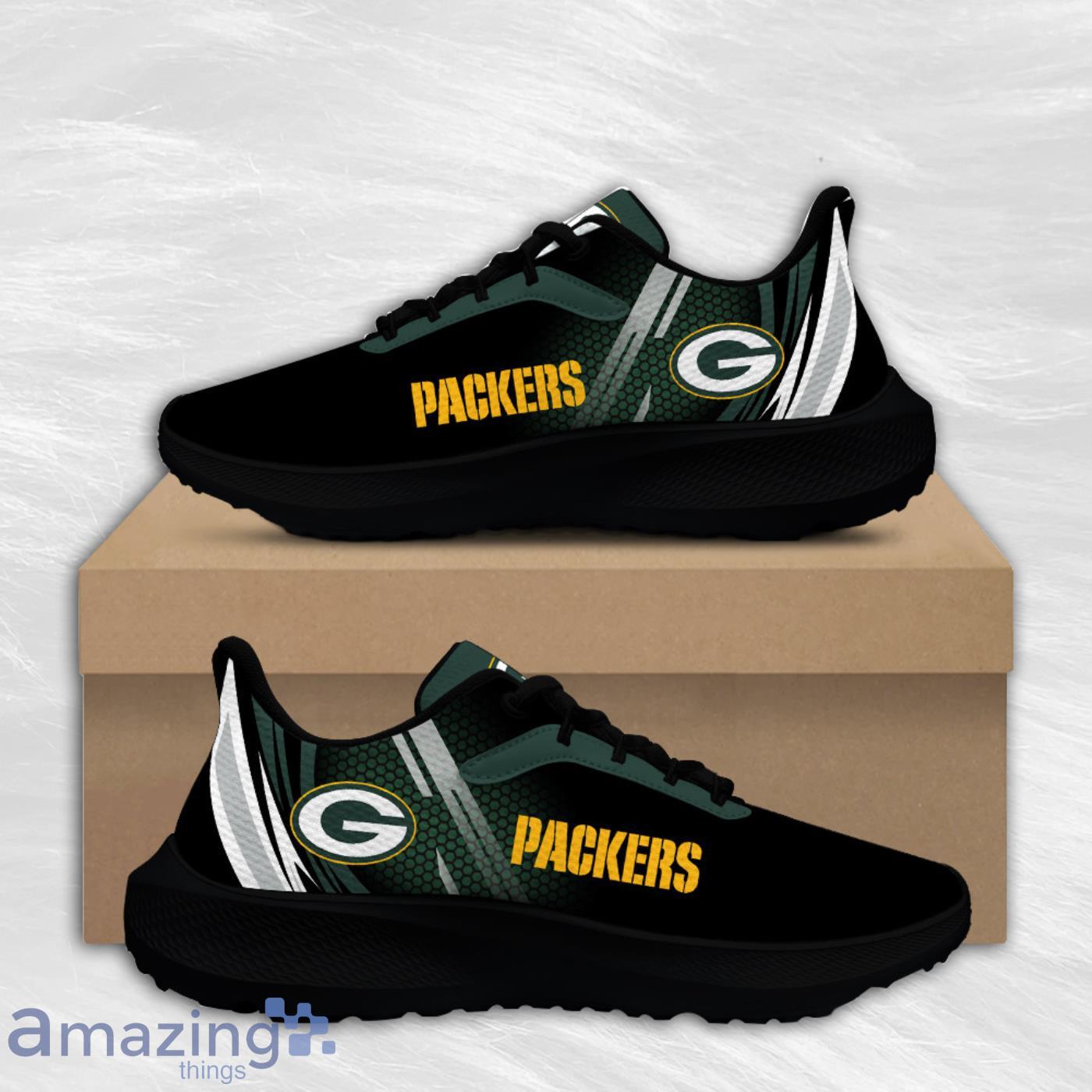 Green Bay Packers Air Mesh Running Shoes Special Gift For Sport Fans image Green Bay Packers Air Mesh Running Shoes Special Gift For Sport Fans Product Photo 2