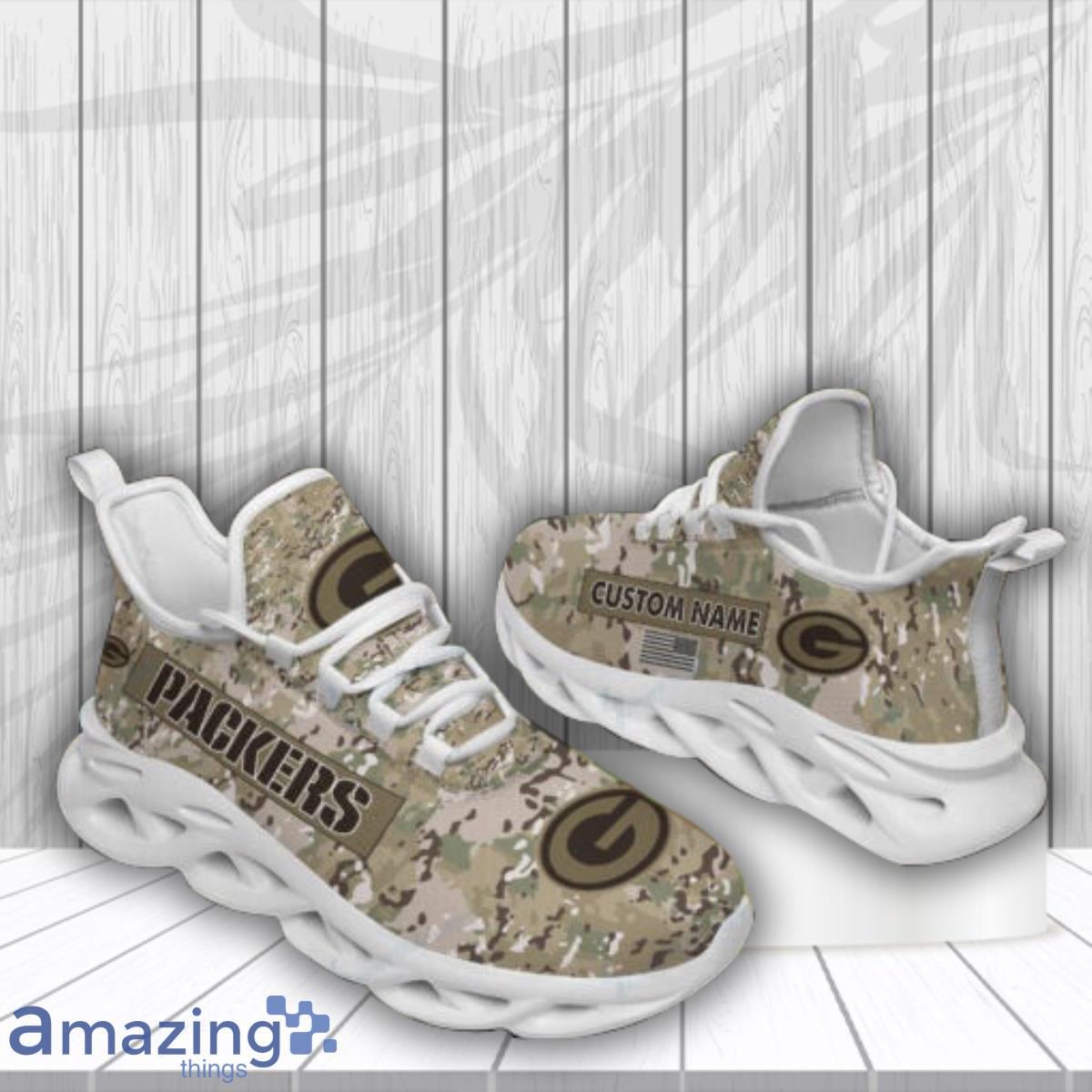 Green Bay Packers Football Team Max Soul Shoes Custom Name Running Sneakers Product Photo 1
