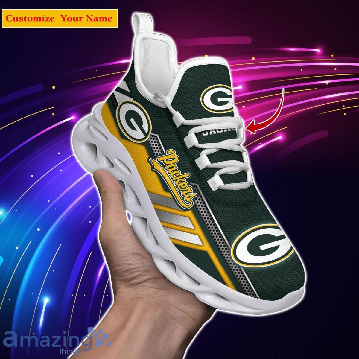 Green Bay Packers NFL Custom Name Max Soul Shoes Clunky Sneakers Bet Gift For Men Women Fans Product Photo 1