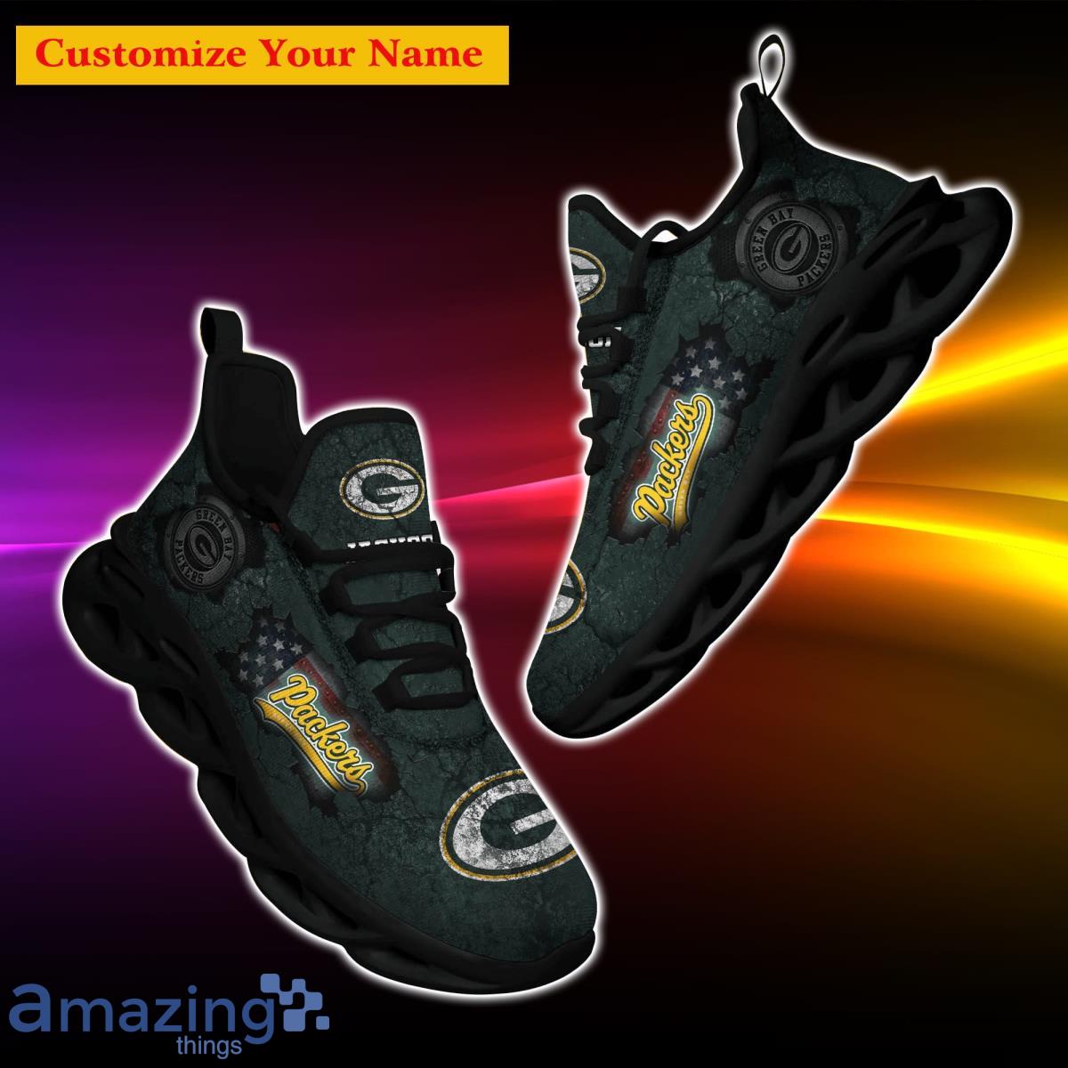 Green Bay Packers NFL Custom Name Max Soul Shoes Clunky Sneakers Special  Gift For Men Women Fans