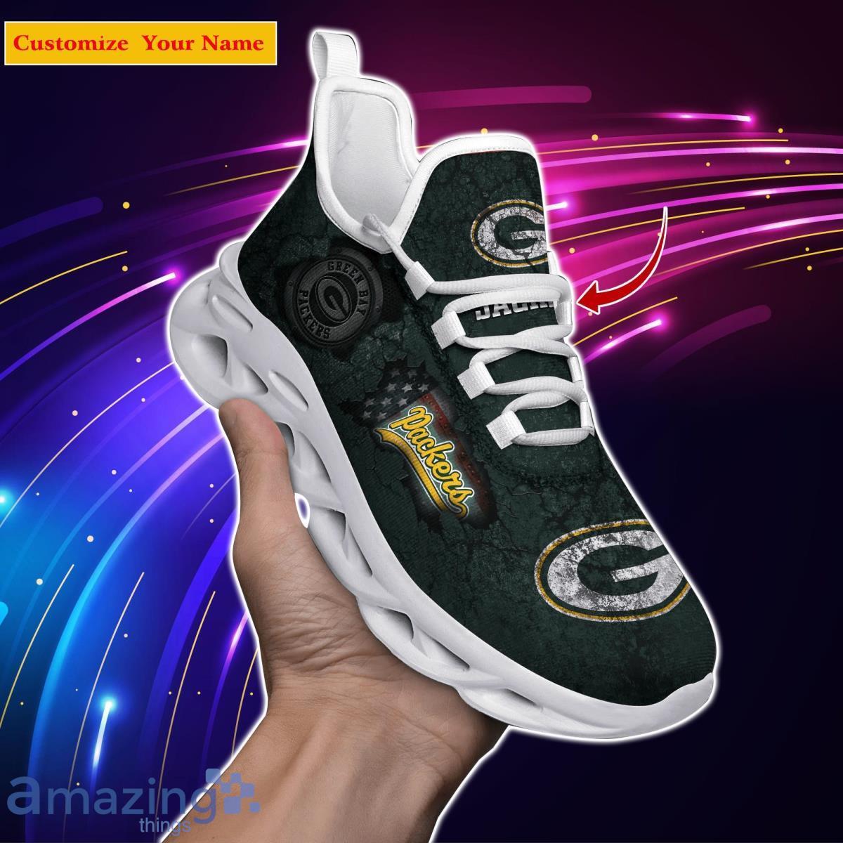 Green Bay Packers Custom Name Max Soul Shoes Special Gift For Men