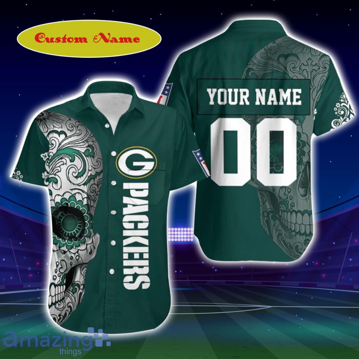 Green Bay Packers NFL Hawaiian shirt Custom Name Summer Gift - Freedomdesign