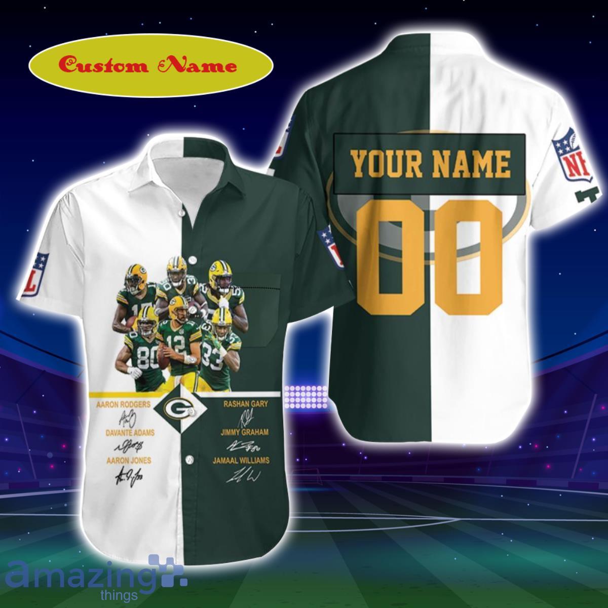 Green Bay Packers Signed Fan 3D Custom Name Hawaiian Shirt For Men And Women Best Gift For Fans Product Photo 1