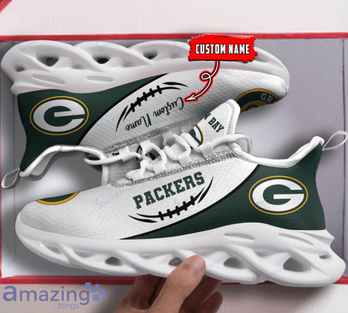 Green Pay Packers Football Team Yezy Running Custom Name Sneaker Special Gift For Fans Product Photo 1