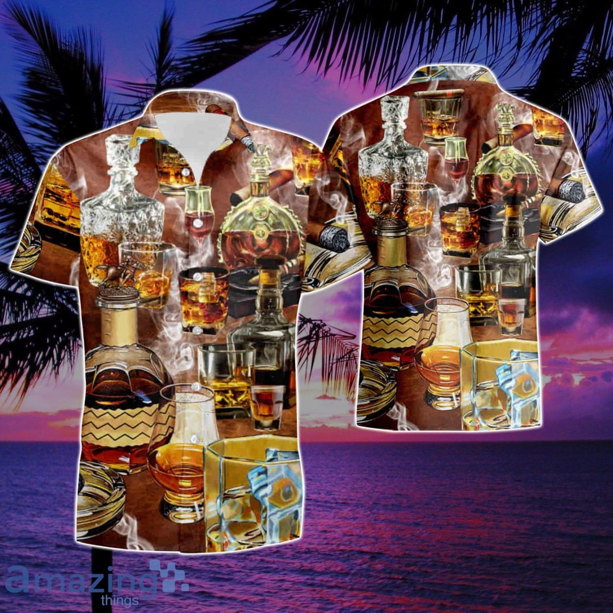 Happiness Is Whisky Unisex Summer Hawaiian Shirt And Short Product Photo 1