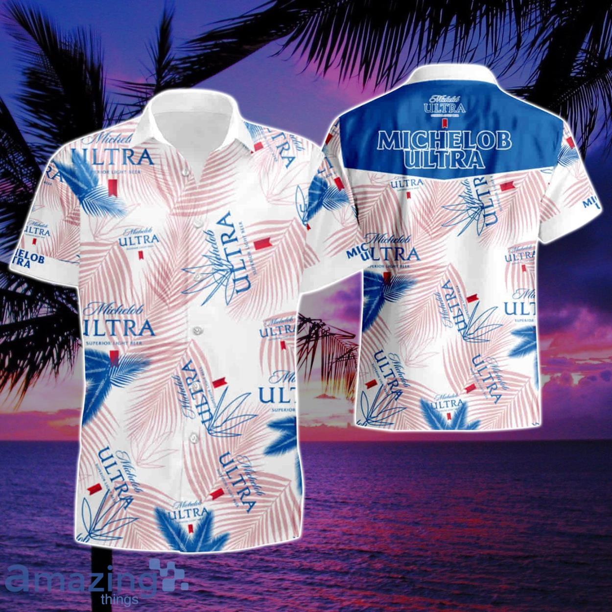 Hawaii Shirt Michelob Ultra Summer Beach Hawaiian Shirt And Short Product Photo 1