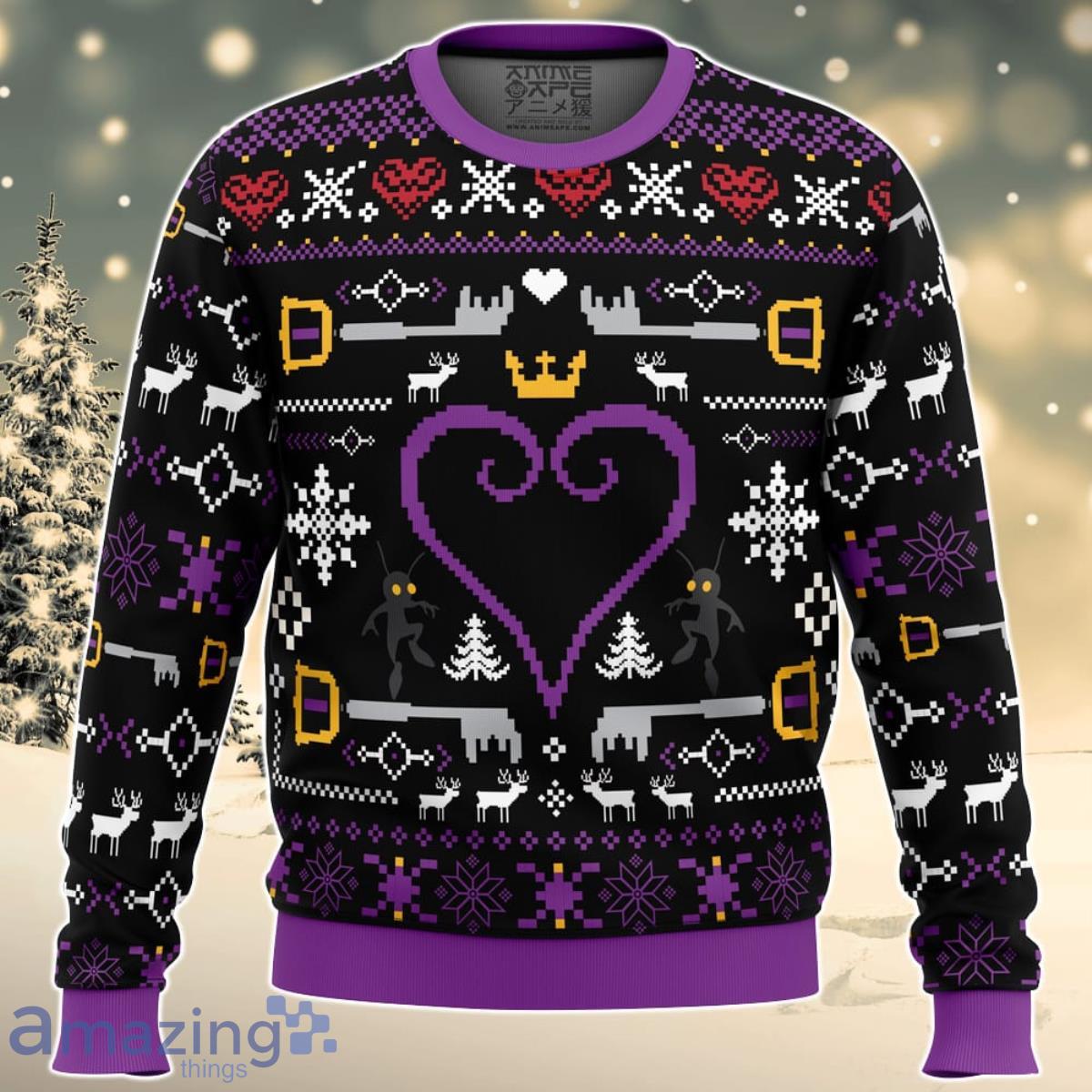 Hearts Kingdom Hearts Ugly Christmas Sweater For Men And Women Product Photo 1