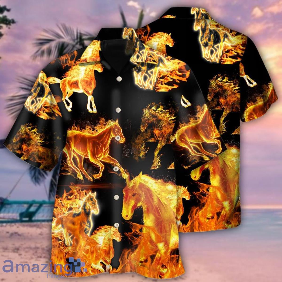 Horse CollectionIn Black Pattern Hawaiian Shirt For Men Women Product Photo 1 Horse CollectionIn Black Pattern Hawaiian Shirt For Men Women Product Photo 1
