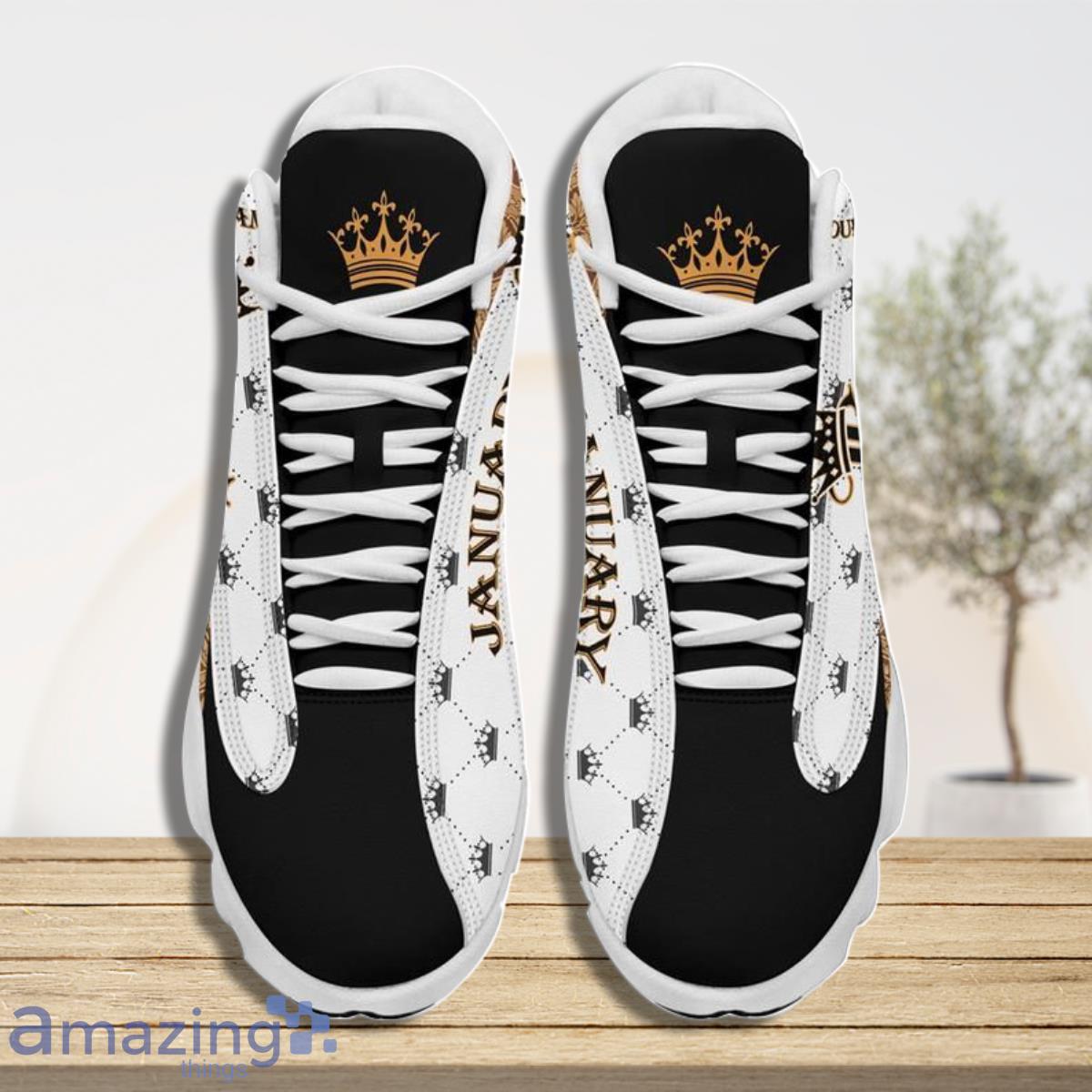 January King And Queen Air Jordan 13 Custom Name Sneakers Best Gift For Men And Women image January King And Queen Air Jordan 13 Custom Name Sneakers Best Gift For Men And Women Product Photo 3