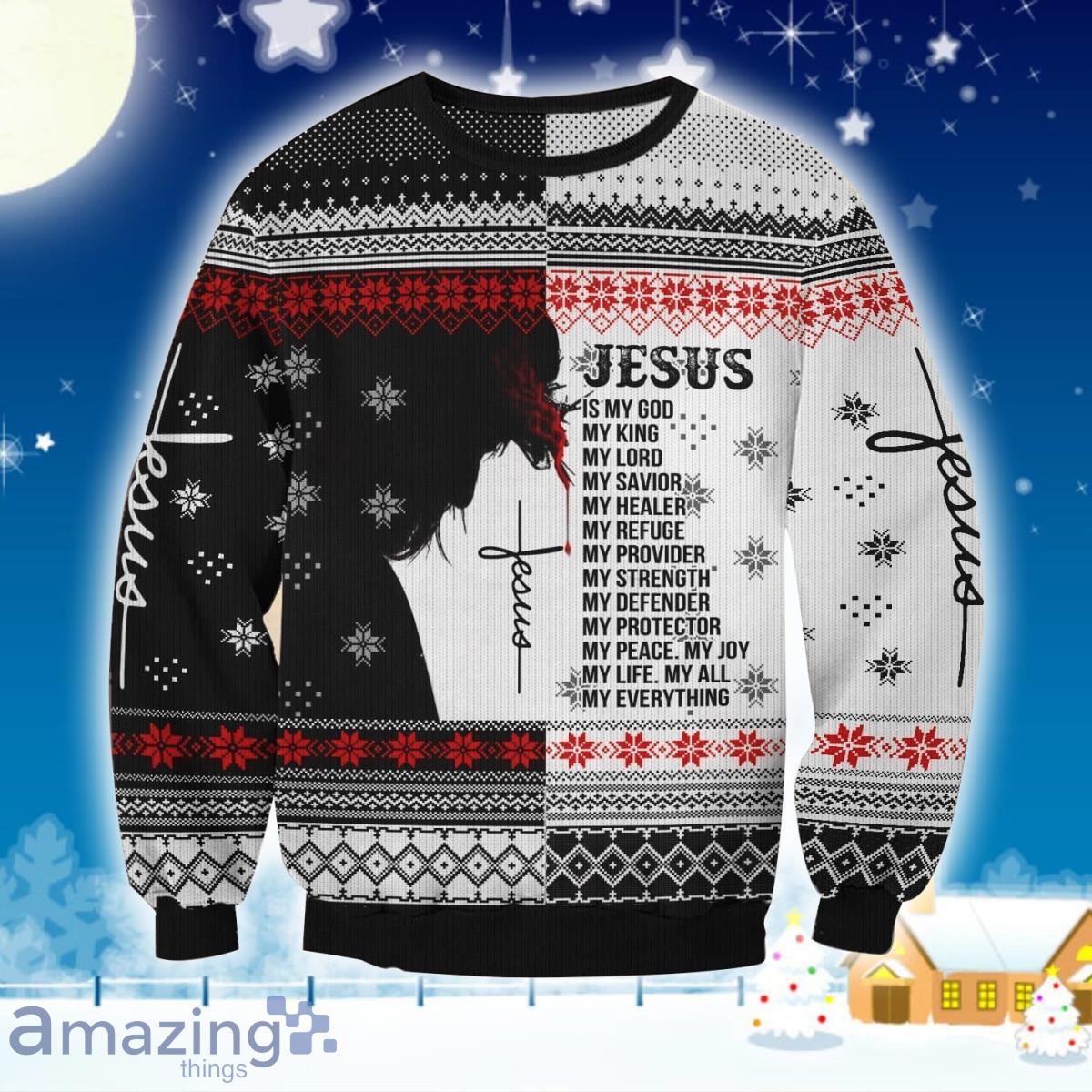 Jesus Is My Everything 3D Sweater Ugly Christmas Sweater For Men Women Product Photo 1
